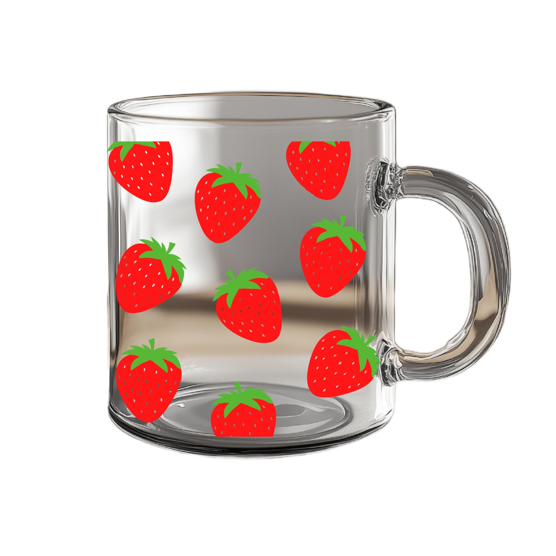 Strawberry Glass Mug