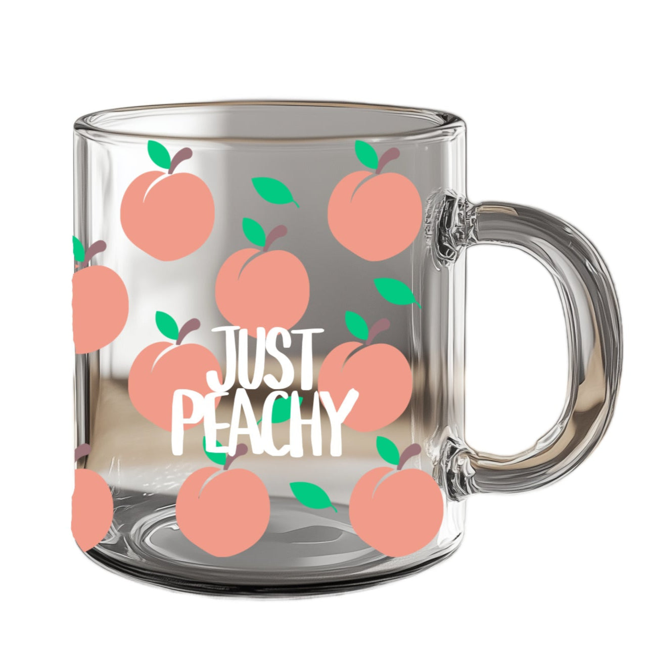Just Peachy Glass Mug